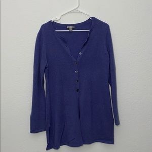 Cashmere by Charter Club Blue Cardigan